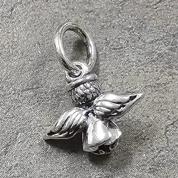 Authentic Pandora Sparkling Angel Dangle Charm - Picture 3 of 4